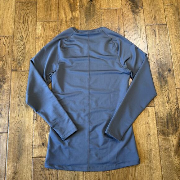 Nike Pro Shirt Mens S Grey Fitted DriFit Swoosh Fleece Lined Compression - Picture 4 of 5